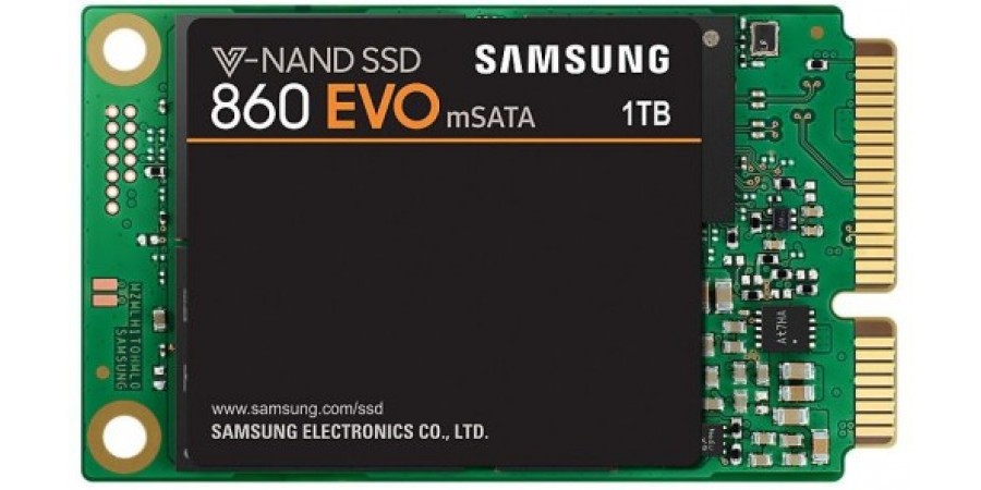 Dysk SSD Samsung 860 EVO MSATA OEM (550/520 MB/s) MZ-M6E1T0B/EU