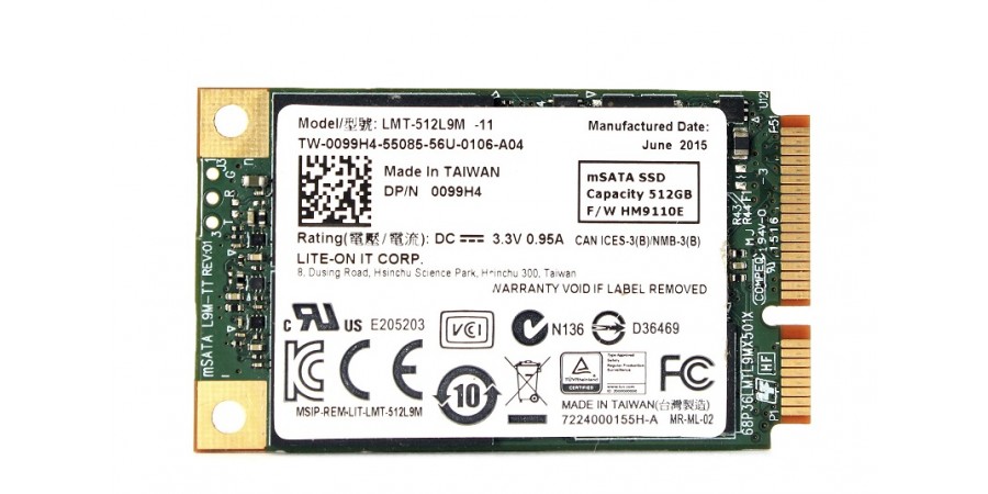 SSD LITE-ON IT LMT-512L9M 512GB miniPCI-E mSATA