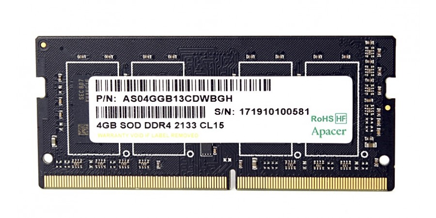 Apacer Pamięć DDR4 4GB 2133MHz CL15 SODIMM 1.2V