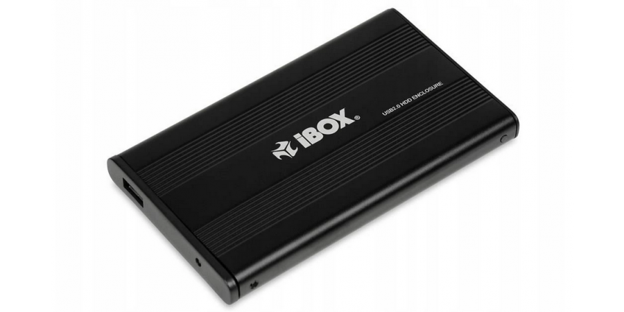 Obudowa na dysk iBOX HD-01 2.5" USB 2.0 czarna, aluminium