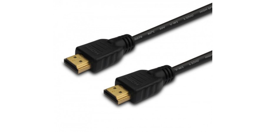 Elmak SAVIO CL-05 Kabel HDMI czarny złoty v1.4 3D, 4Kx2K, 2m