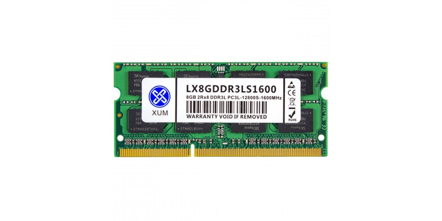 HYNIX (XUM) 8GB DDR3L SODIMM PC3-12800S 1600MHz 1,35V 2Rx8 NEW