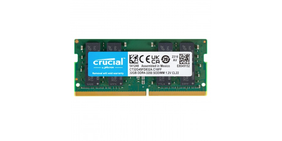 Crucial Pamięć DDR4 SODIMM 32GB/3200 (1*32GB) CL22