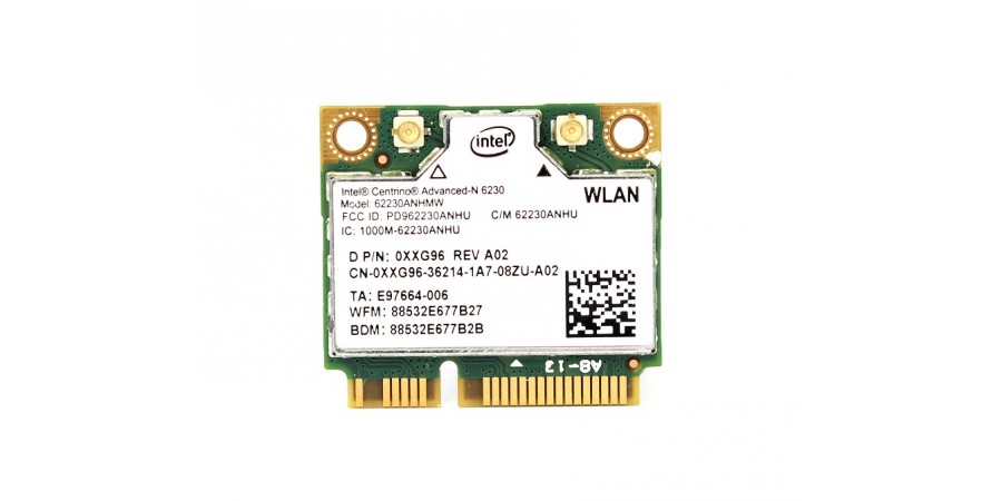 DELL WIFI BT INTEL 62230AN_HMW XXG96 half-miniPCI-E 802.11a/b/g/n BT