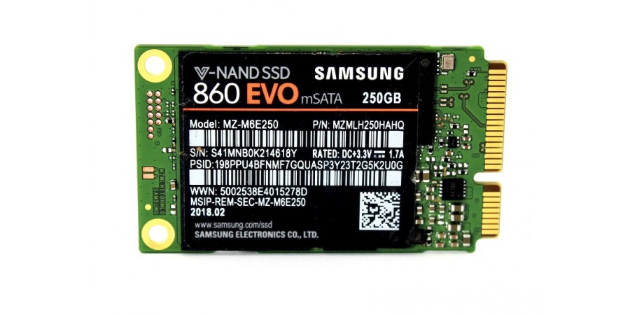 SSD SAMSUNG 860 EVO mSATA 250GB MZ-M6E250