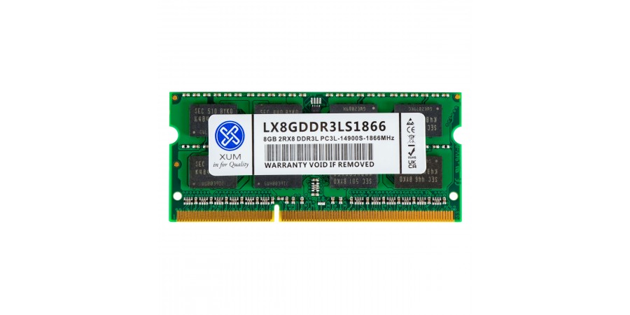 SAMSUNG (XUM) 8GB DDR3L SODIMM PC3-14900S 1866MHz 1,35V 2Rx8 NEW