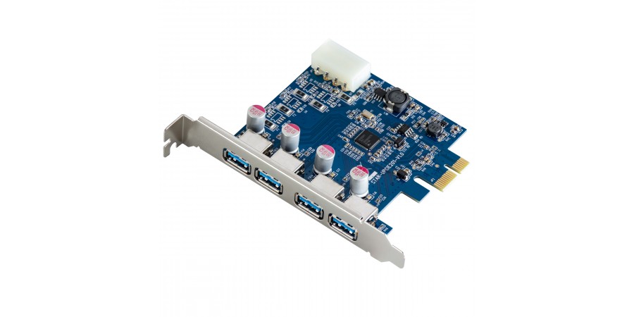 KONTROLER PCI-E 4 PORTY USB 3.0 MOLEX