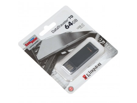 KINGSTON FLASH 64GB USB-C 3.2 Gen1 DataTraveler 70